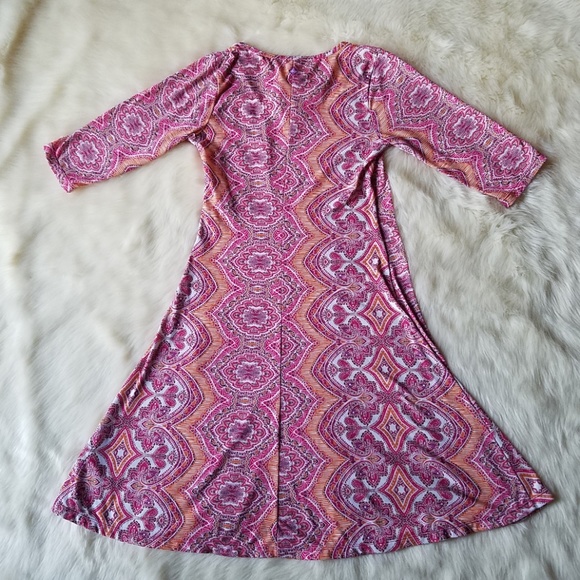 prAna Nadia Bali Print Faux Wrap Dress Size Small - Picture 5 of 8